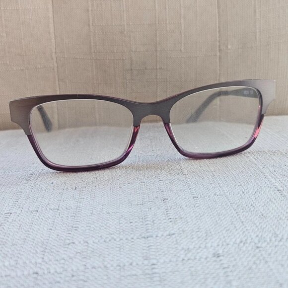 SEE Women Glasses Frame Gunmetal/Purple Tone Eye Wear 5364 Eyeglasses Frame only - Picture 4 of 12
